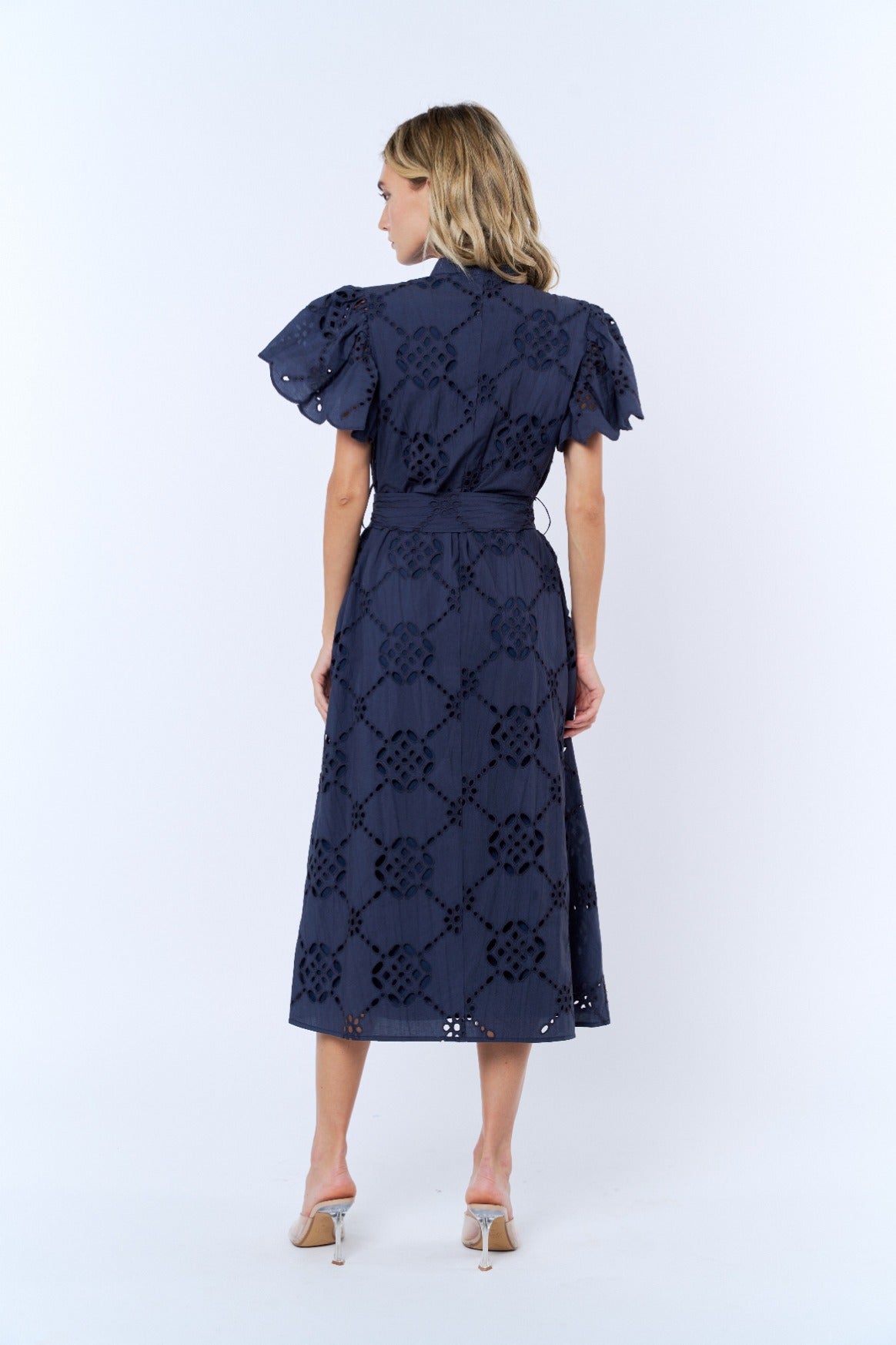 Willa Flounce Sleeve Belted Sundress