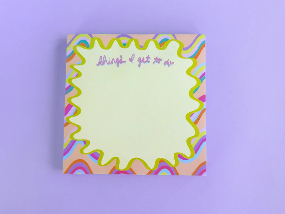 "Things I Get To Do" Notepad