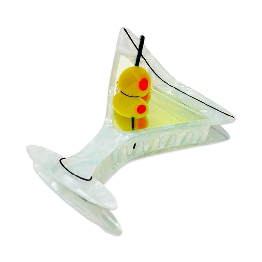 Martini Hair Claw Clip