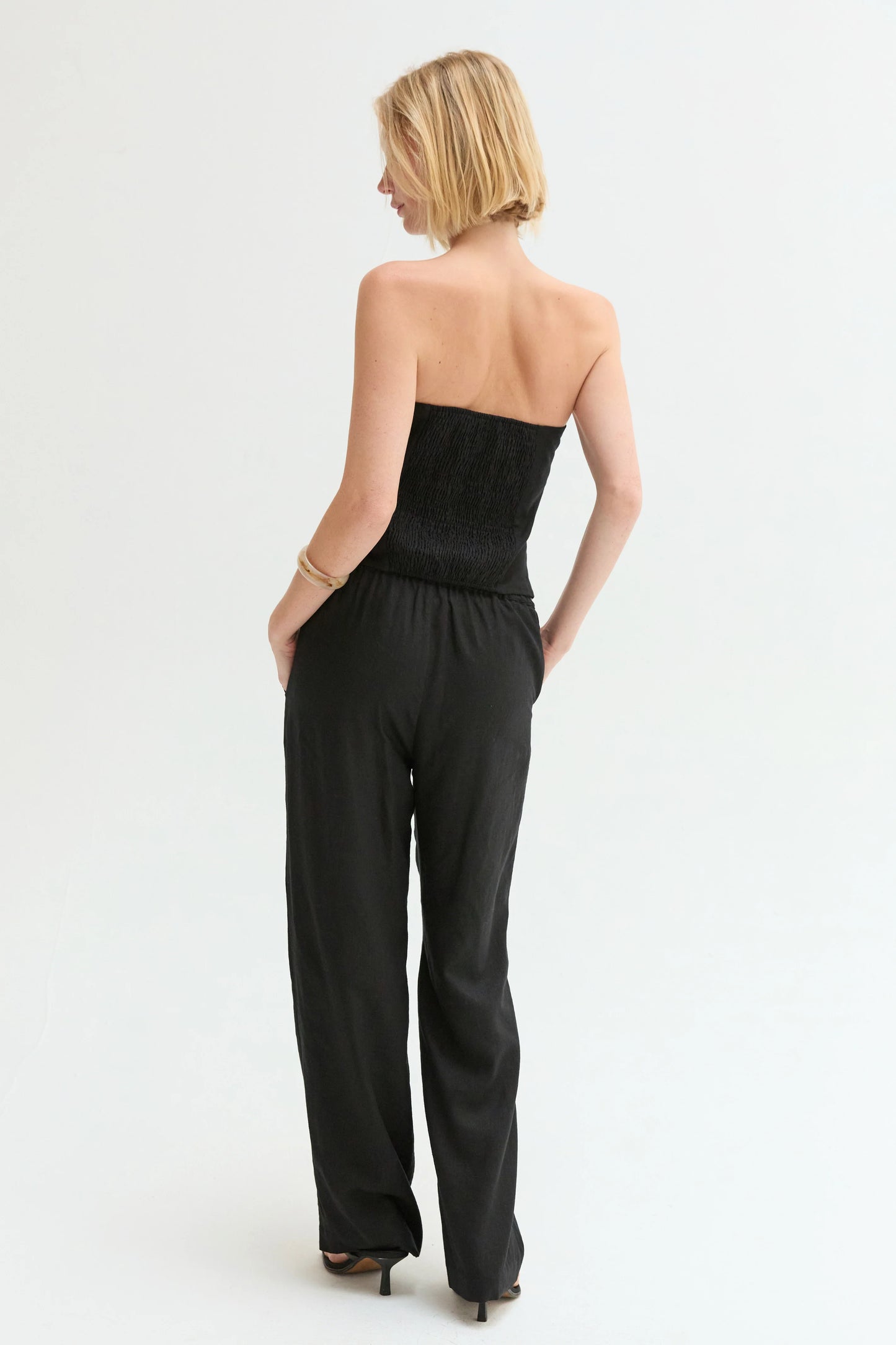 Maris Contrast Hem Scarf Tube Top