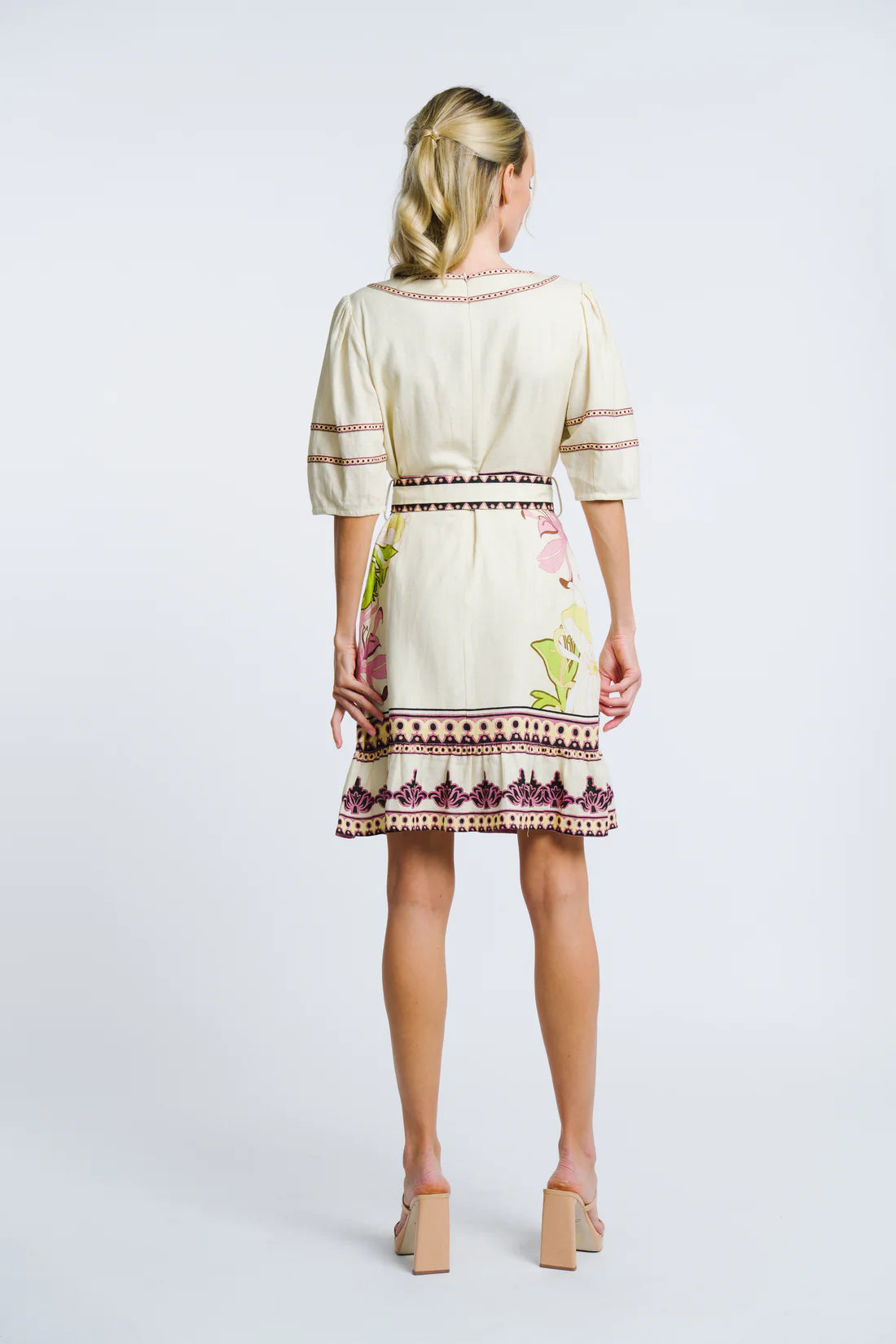 Garden Floral Printed Mini Dress