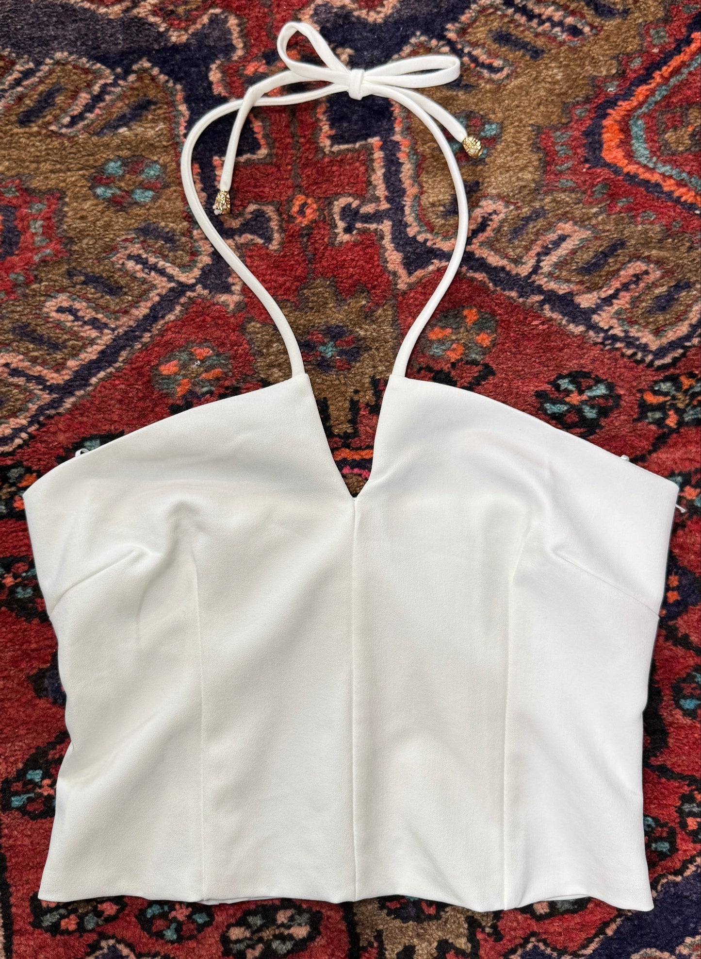 Seaside Halter Top in White