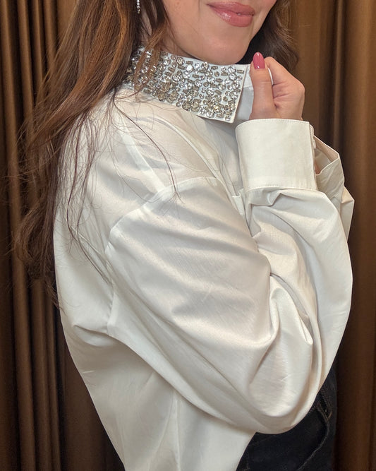 Gemma Bejeweled Button Up