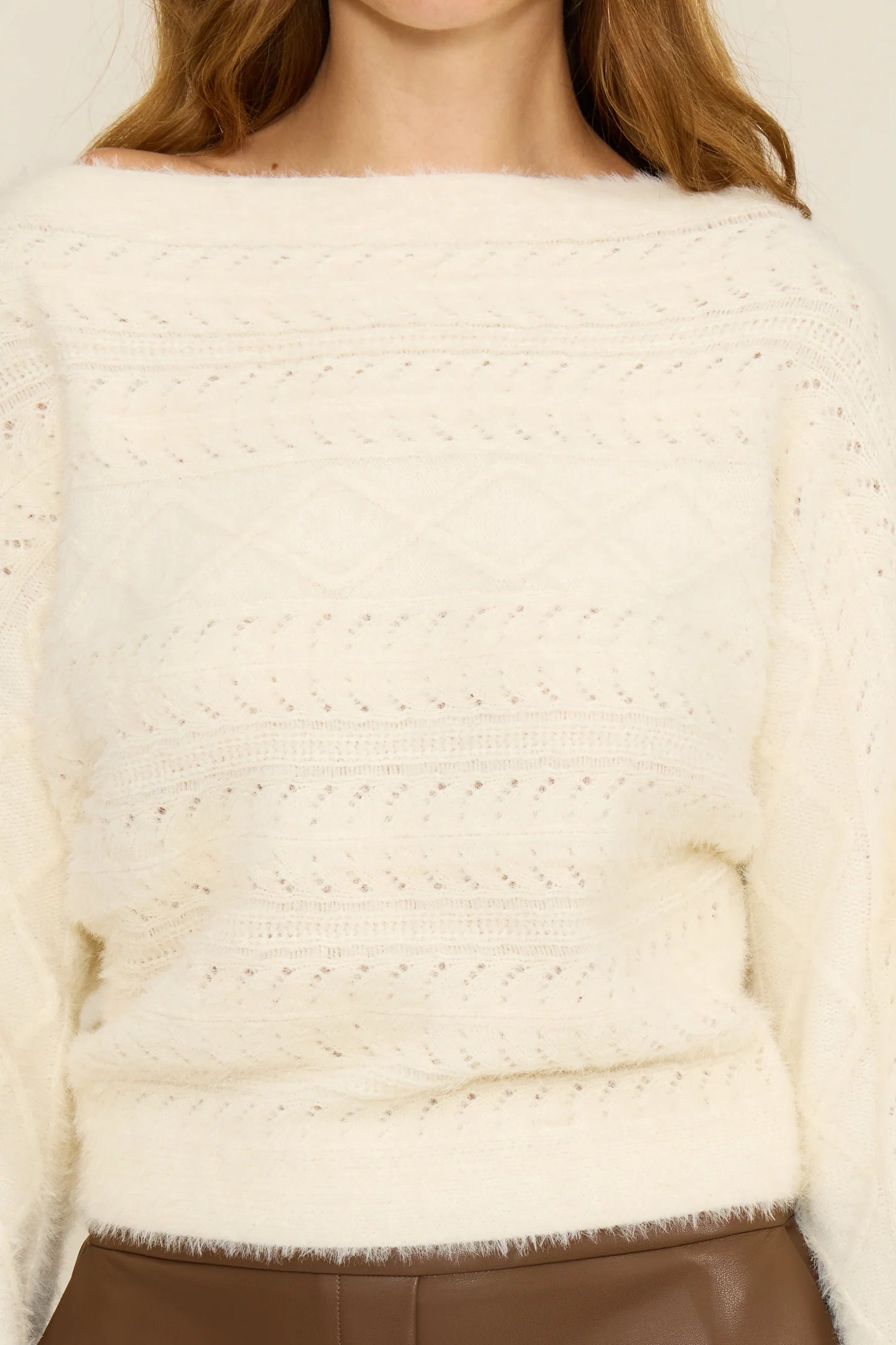 Carol Cable Knit Sweater