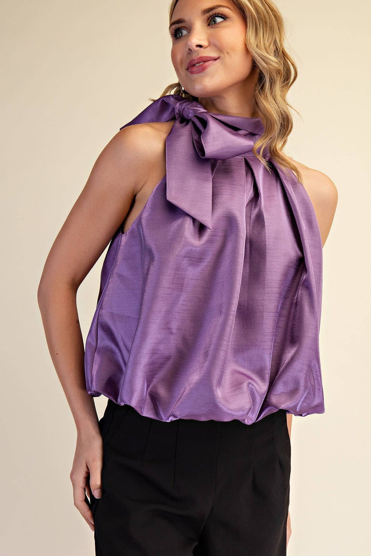 High Neck Sleeveless Top