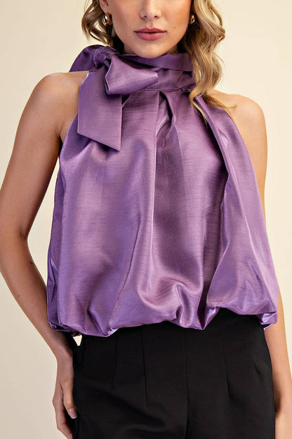 High Neck Sleeveless Top
