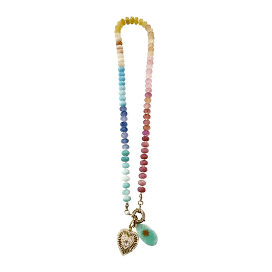 Olivia MultiColored Charm Necklace
