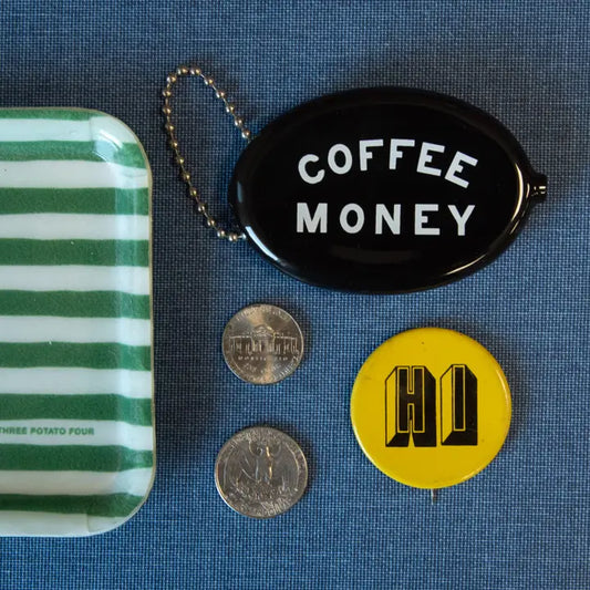 Old School Coin Pouch - Coffee Money