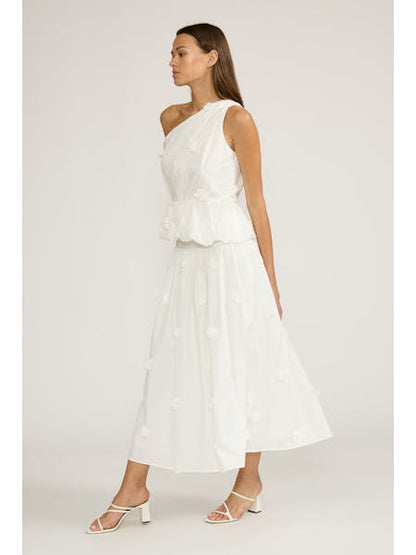 Gwyneth Floral One-Shoulder Top