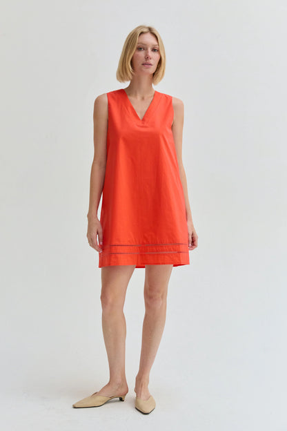 Reese Lattice Trim Mini Dress