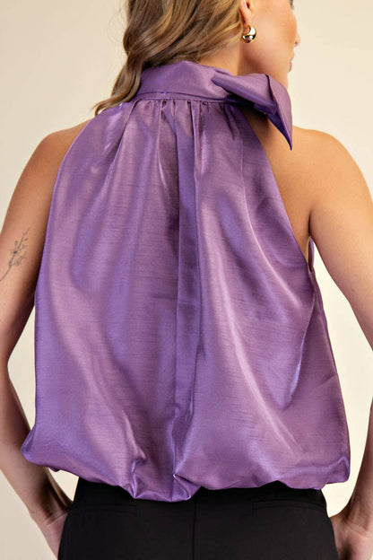High Neck Sleeveless Top