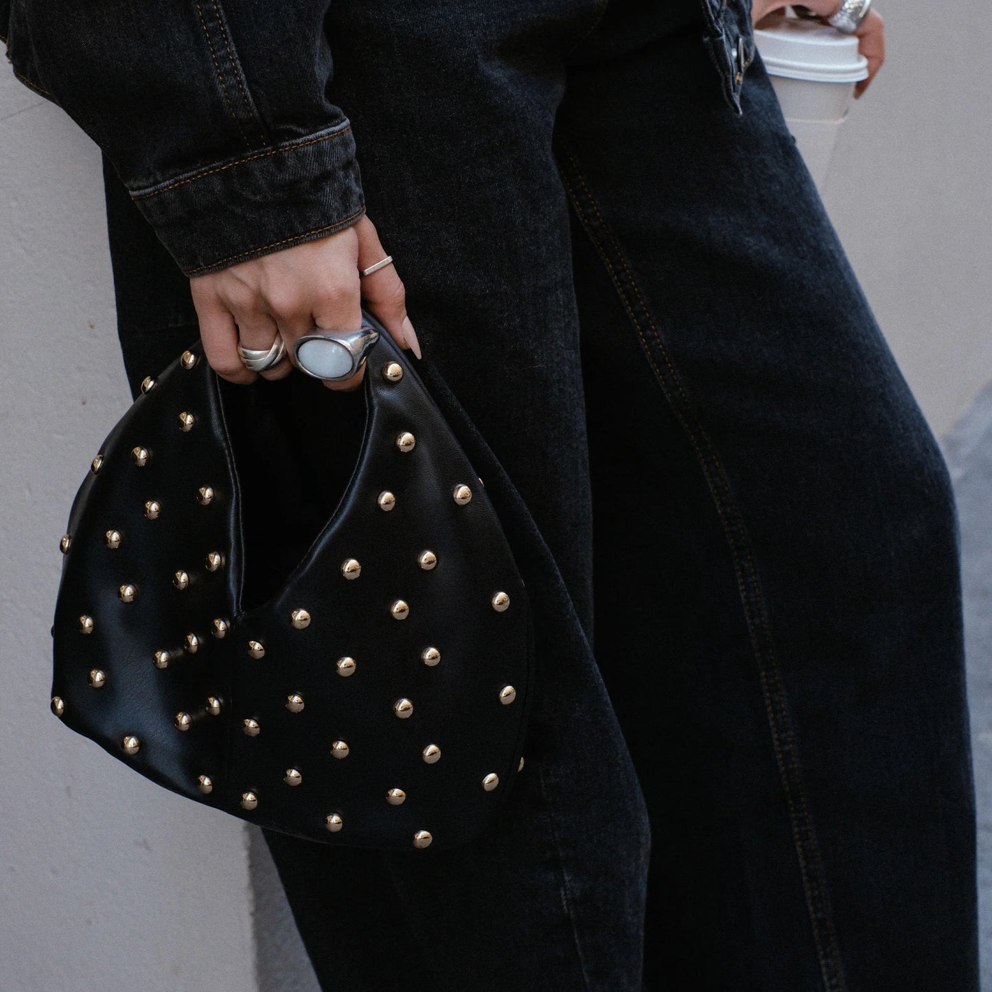 Dahlia Studded Handbag