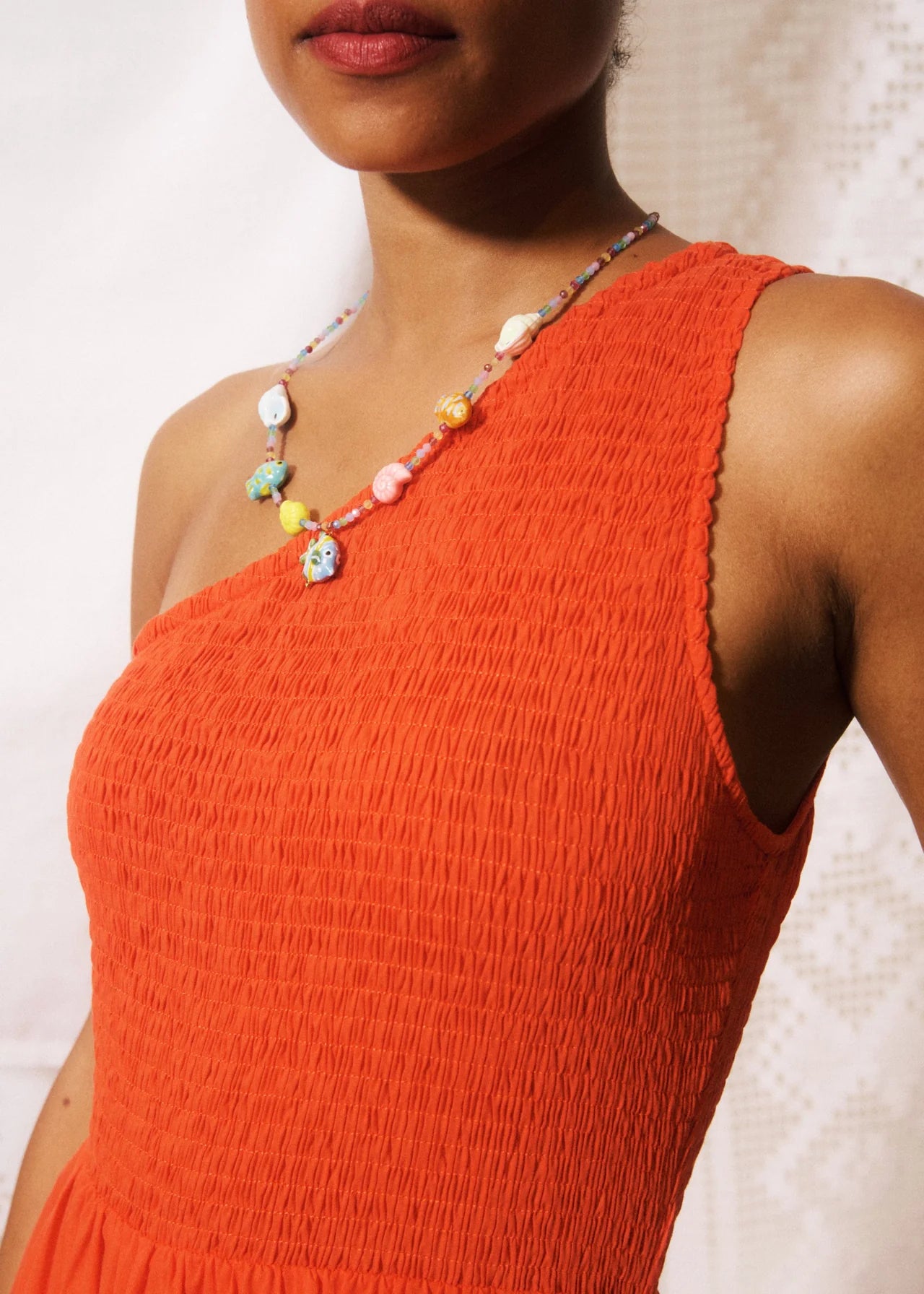 Liberatore Dress in Coral
