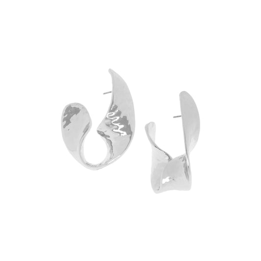 Hammered Twist Hoop