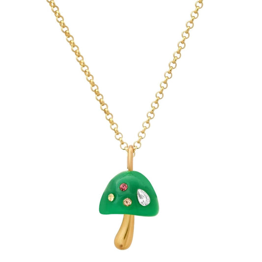 Resin Mushroom Necklace
