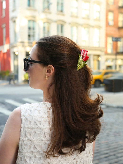 Vintage Tulips Hair Clip
