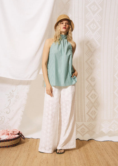Crescenzo Top in Shore Green