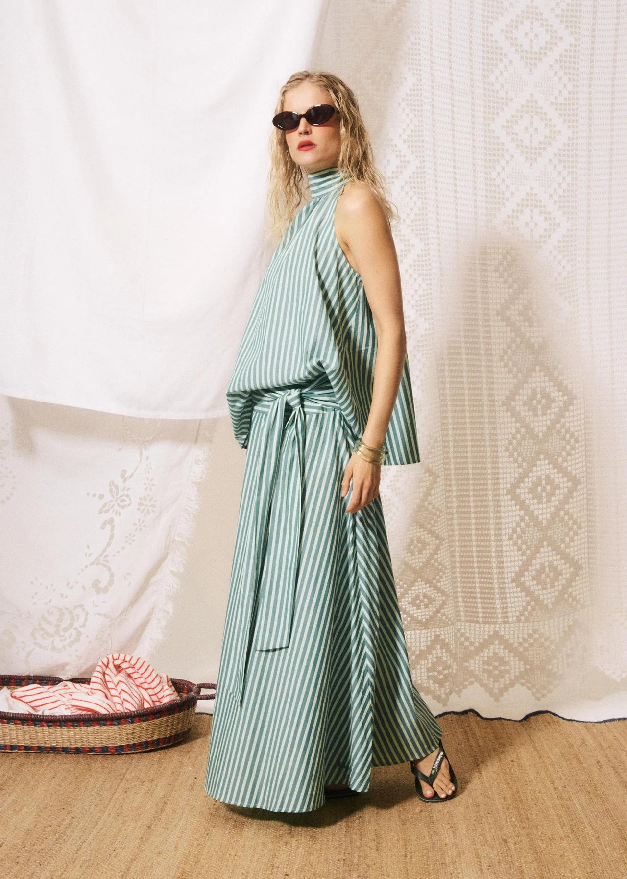Carmine Skirt in Shore Green