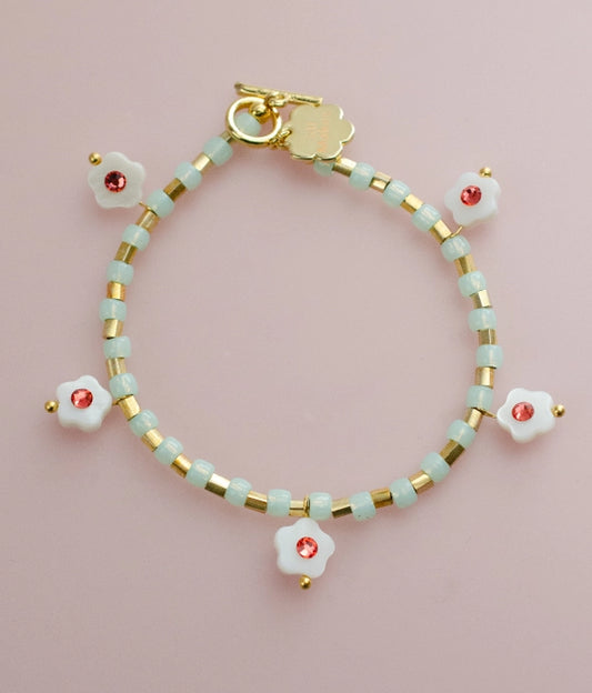 Willow Flower Charm Bracelet