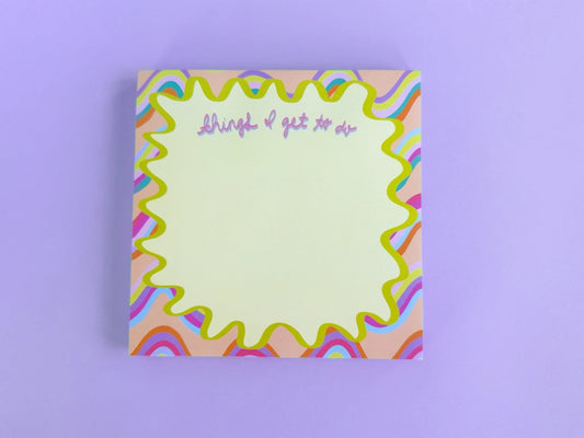 "Things I Get To Do" Notepad