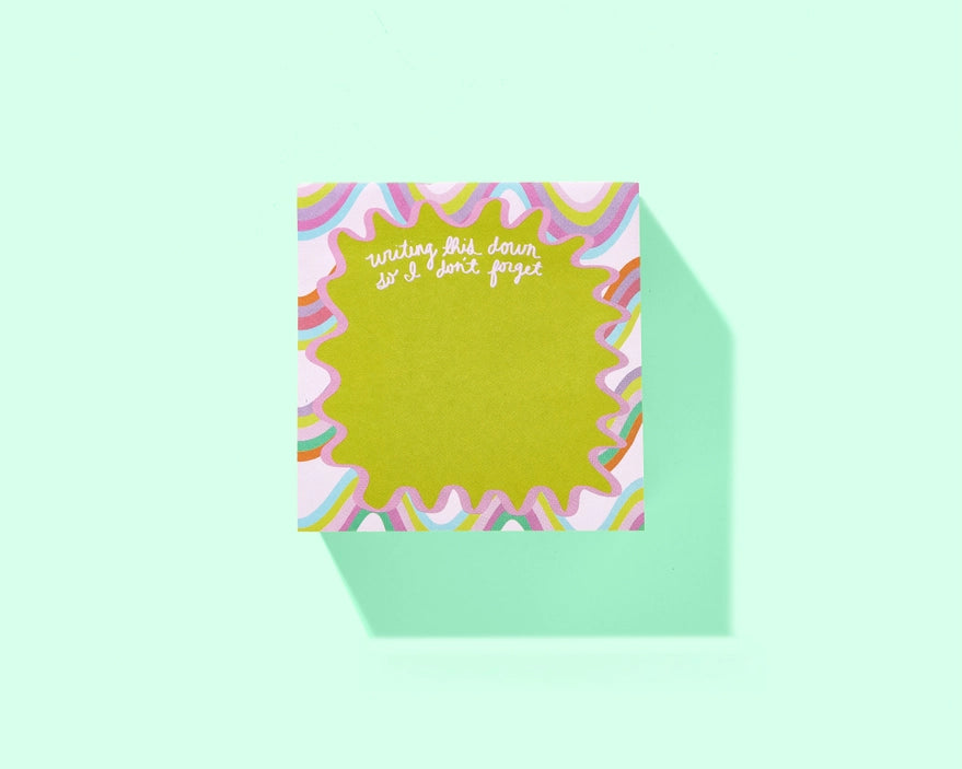 "So I Don't Forget" Notepad