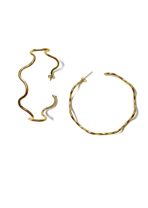 Meila Wavy Hoops