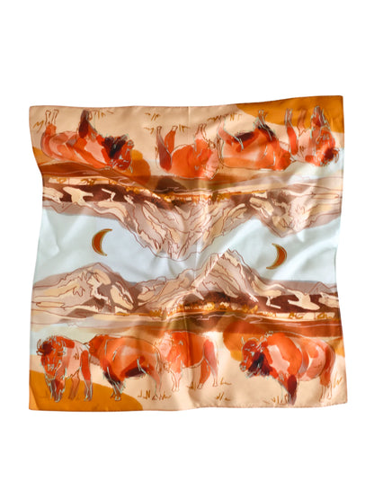 Western Scarf Bandana - Mountain Bison