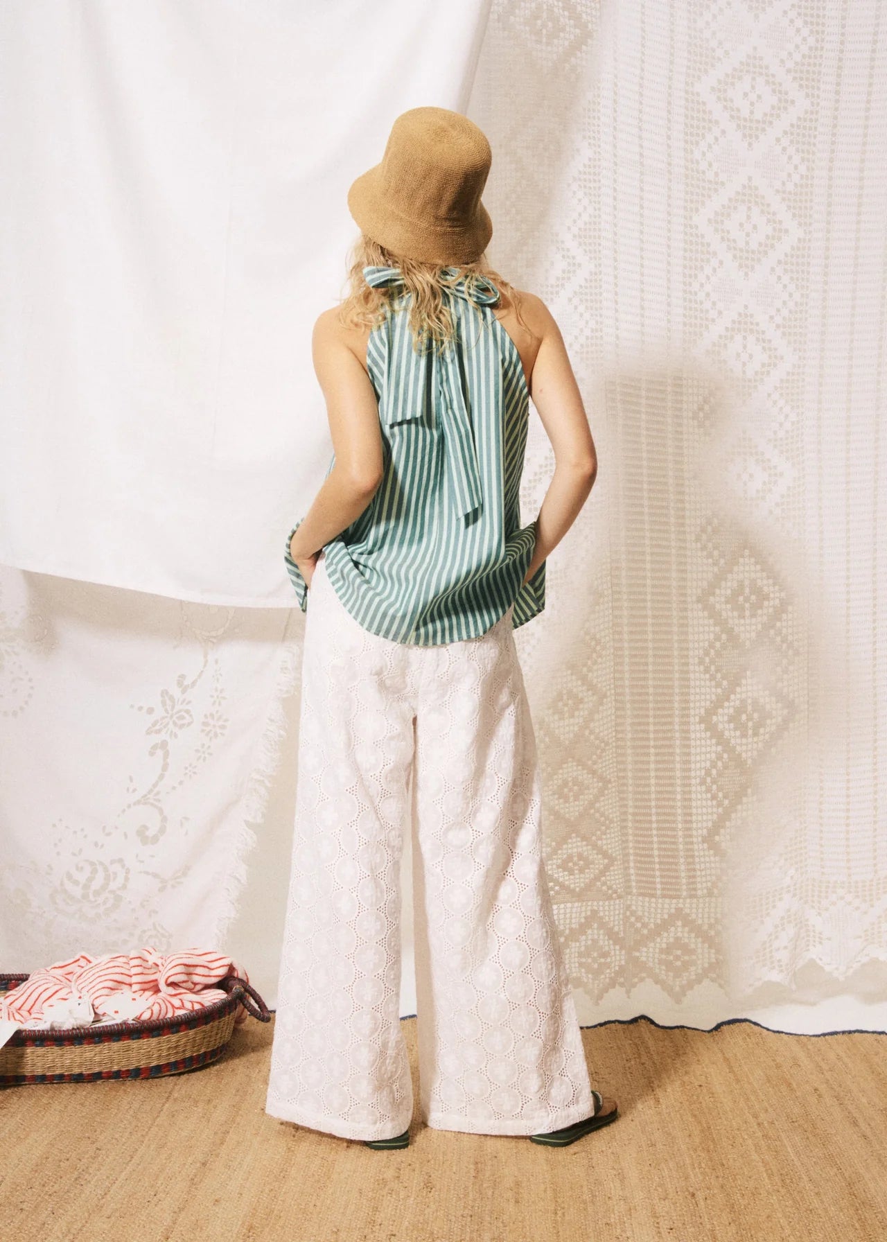 Crescenzo Top in Shore Green