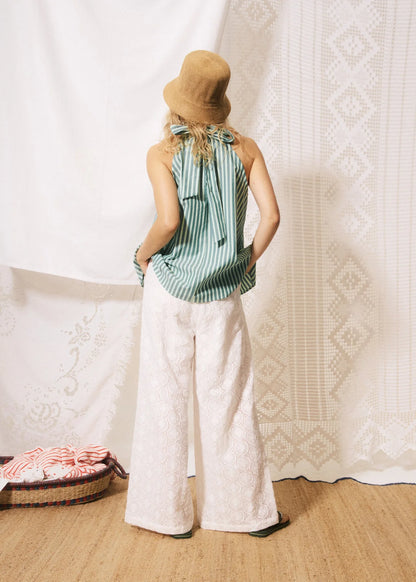 Crescenzo Top in Shore Green