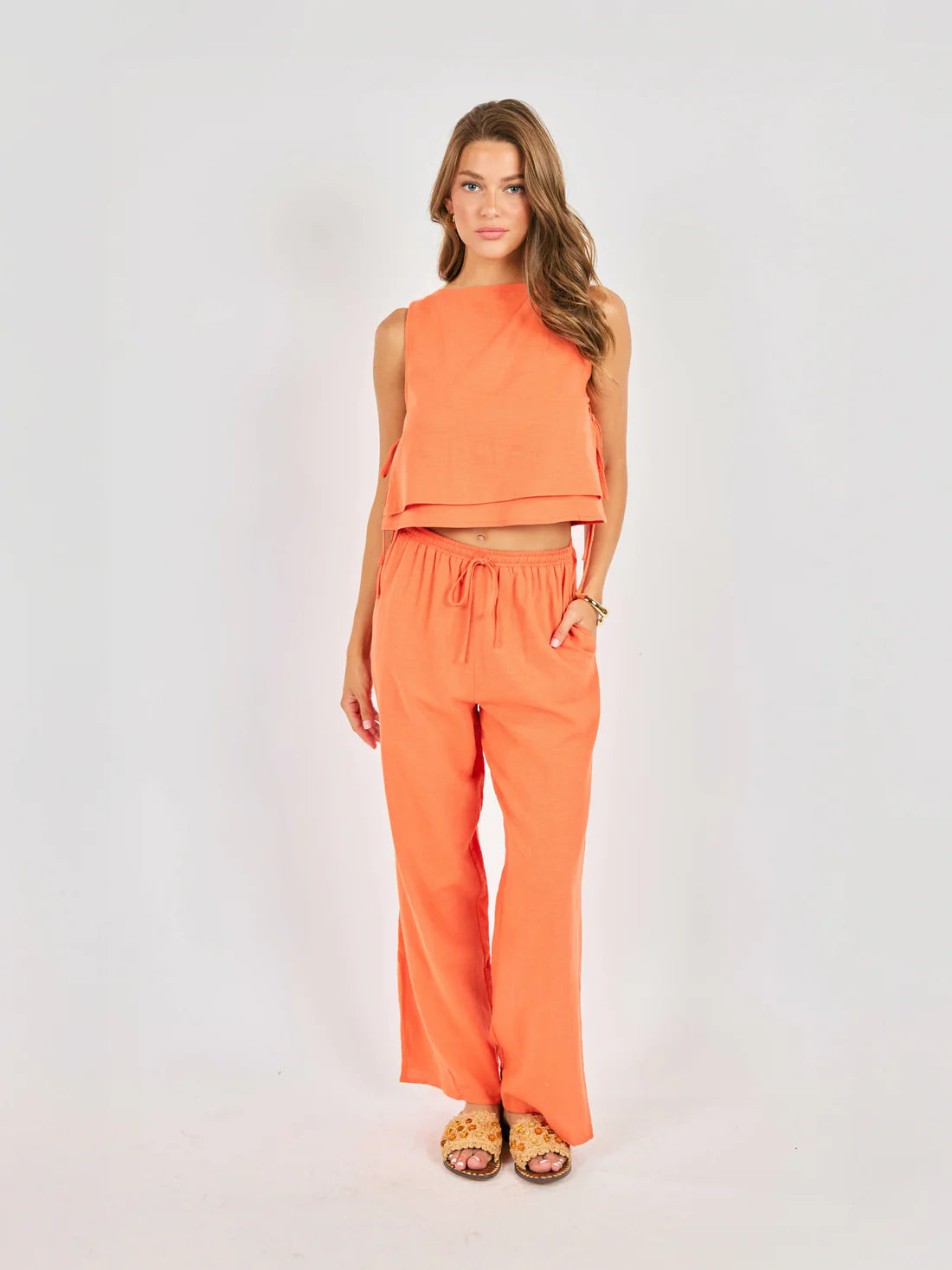 Good Day Layered Top in Orange