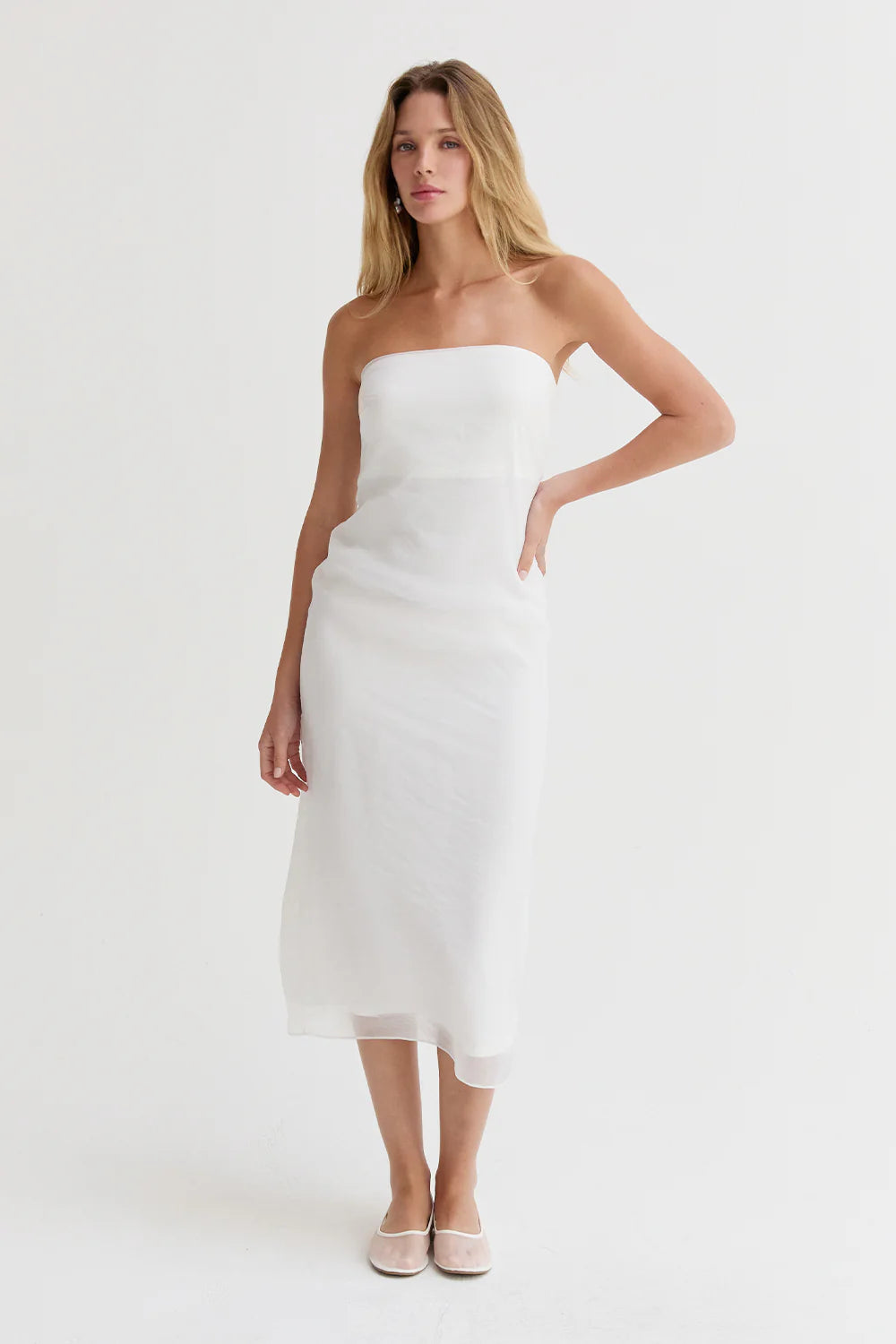 Zeah Organza Tube Dress