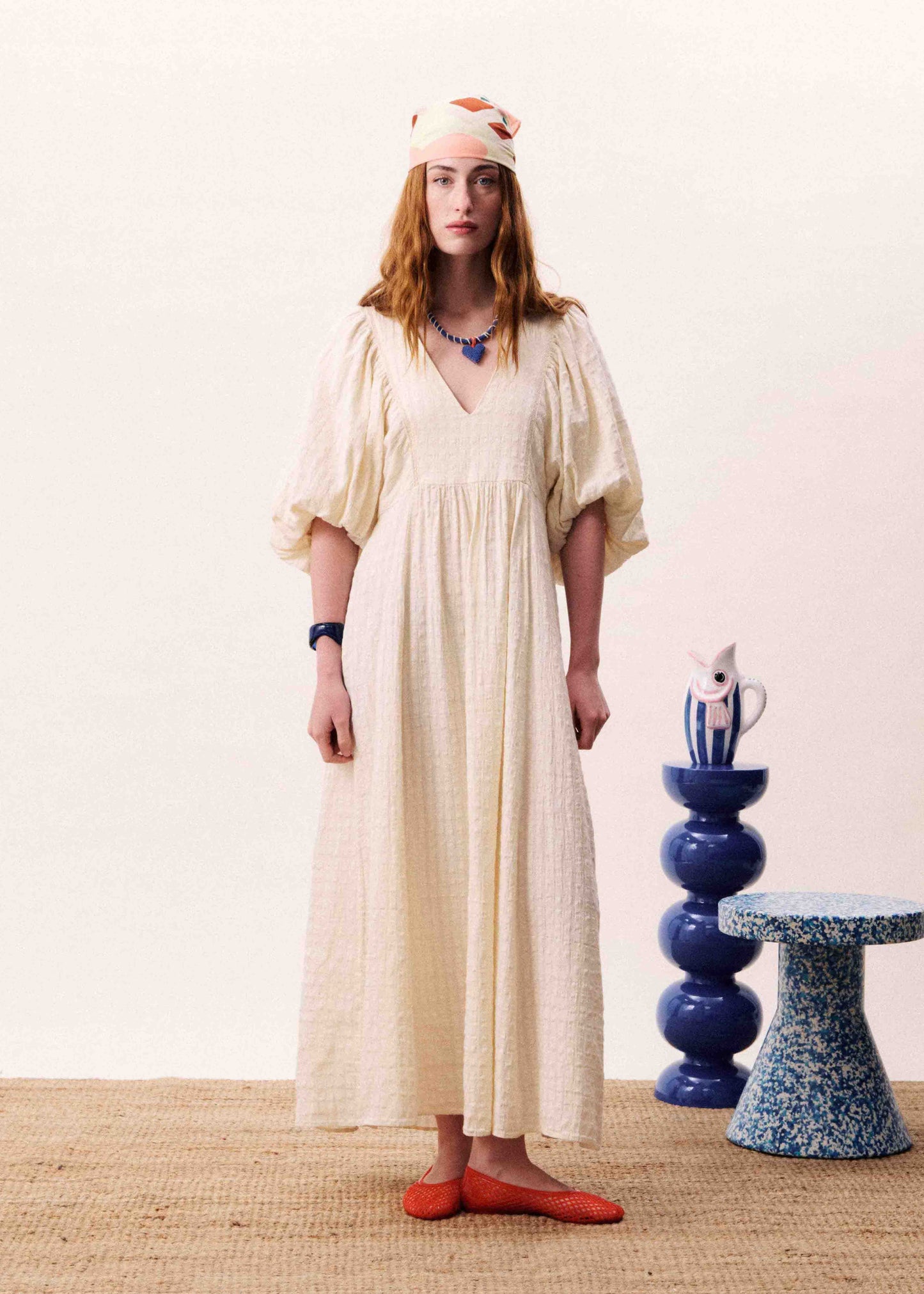 Neso Dress in Beurre
