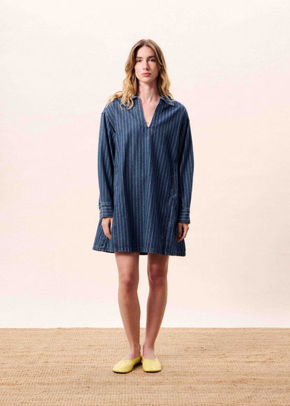 Poseidon Dress in Bleu Jean
