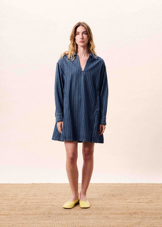 Poseidon Dress in Bleu Jean