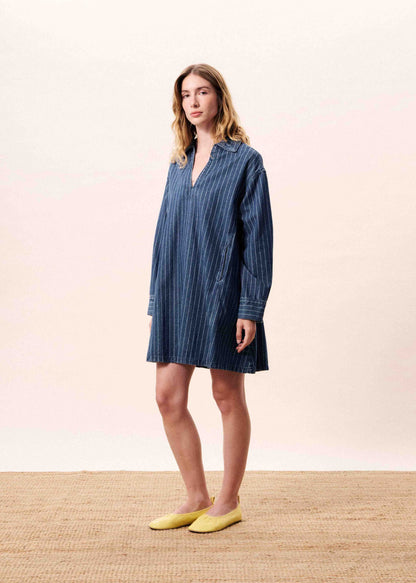 Poseidon Dress in Bleu Jean