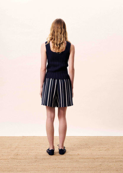 Dundee Top in Bleu Marine