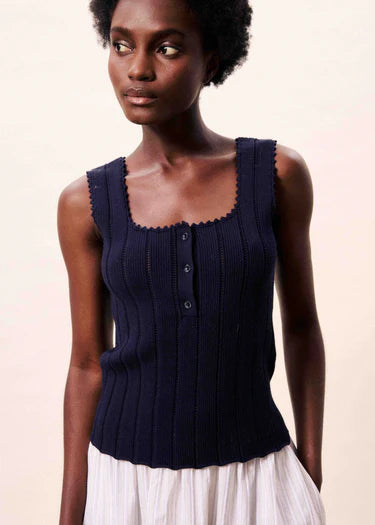 Dundee Top in Bleu Marine