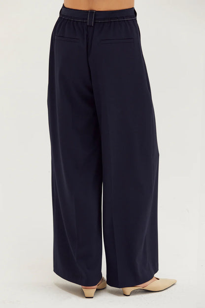 Kaia Contrast Stitch Trousers
