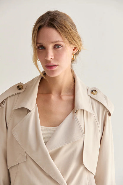 Reese Lightweight Cropped Trench