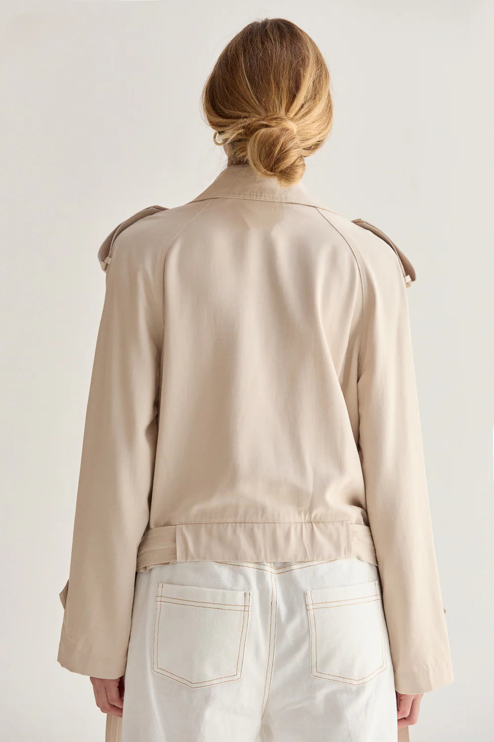 Reese Lightweight Cropped Trench