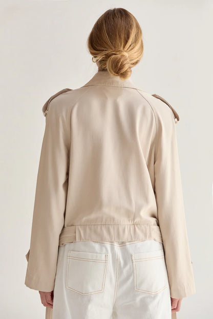 Reese Lightweight Cropped Trench