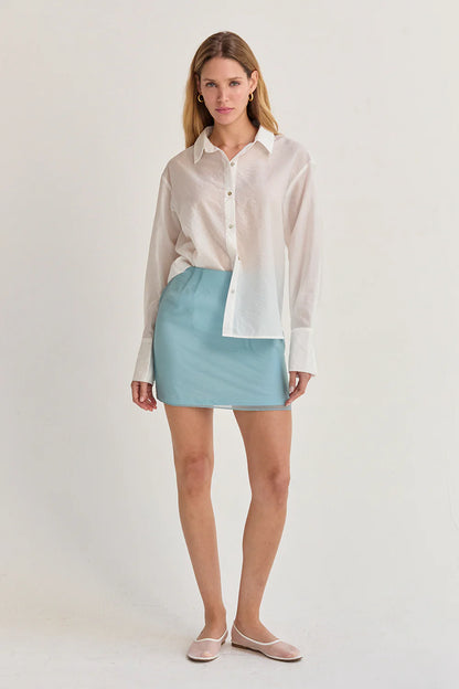 Nadia Sheer Button-Up