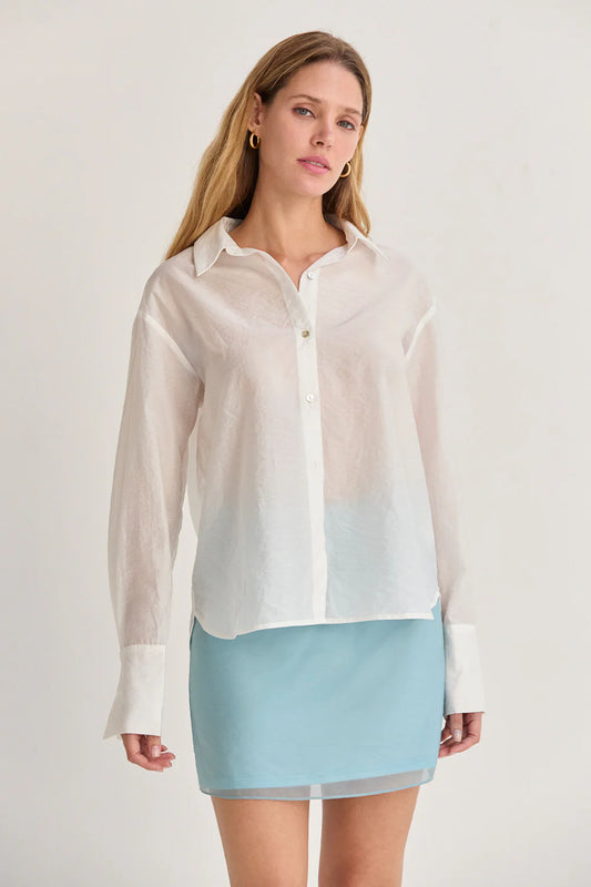 Nadia Sheer Button-Up
