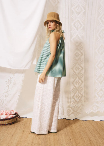 Crescenzo Top in Shore Green