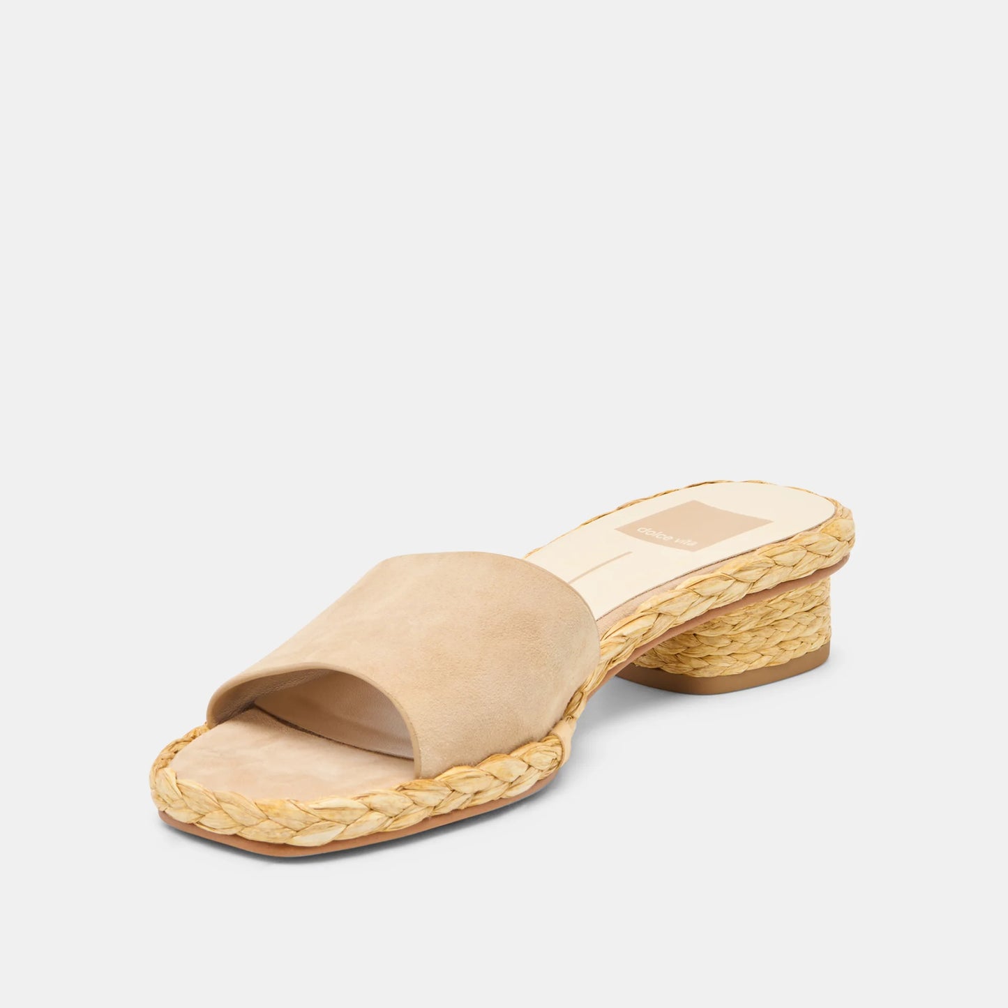 Dixi Slides in Camel Suede