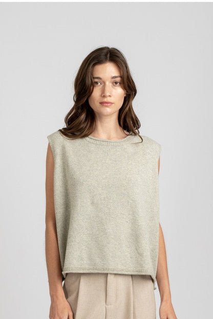 Oversize Grey Sweater Vest