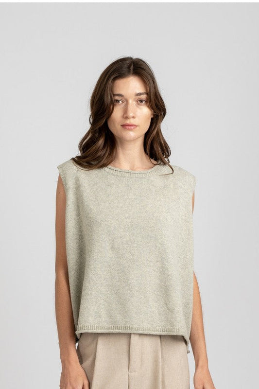 Oversize Grey Sweater Vest