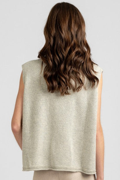 Oversize Grey Sweater Vest