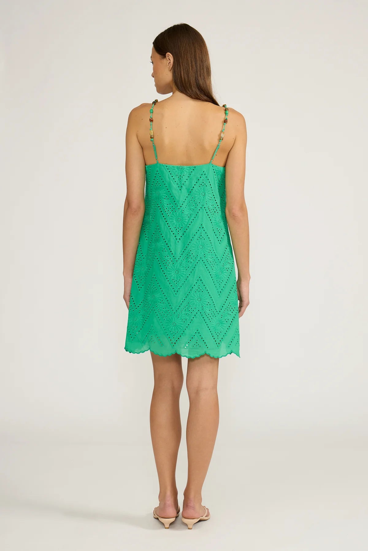 Inez Mini Dress in Green