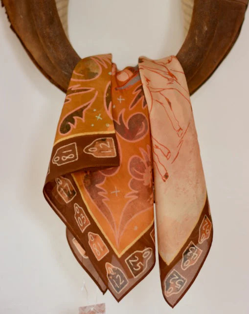 Western Scarf Bandana - Round Up Cowgirl